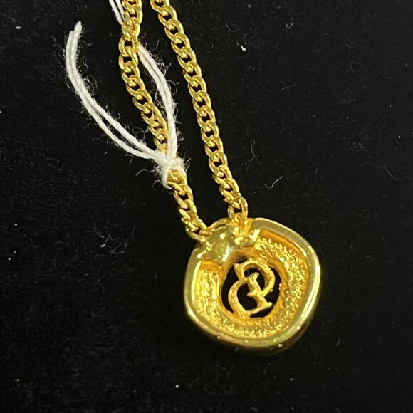 Christian Dior Crystal CD Pendant Necklace - Picture 7 of 10